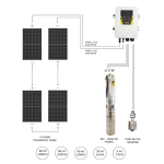 Hegel 96V 1300W Solar Dalgıç Pompa - Görsel 2